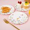 24Pcs Wildflower Paper Plates Watercolor Floral Disposable Party Dessert Plate 7" Rustic Botanical Butterflies Plates FOR SUMMER